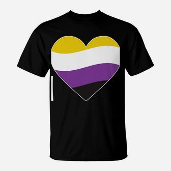 Genderfluid 'Love' | Agender Gift For Non-Binary Pride Flag T-Shirt | Crazezy