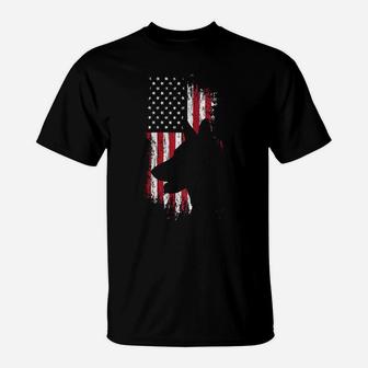 German Shepherd American Flag Shirt Usa Patriotic Dog Gift Zip Hoodie T-Shirt | Crazezy CA
