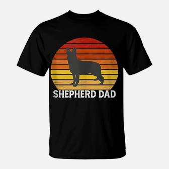 German Shepherd Gifts - Retro Shepherd Dad Shepard Dog Lover T-Shirt | Crazezy