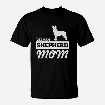 German Shepherd Mom Graphic T-Shirt | Crazezy