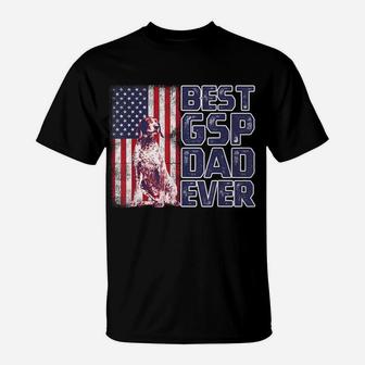 German Shorthaired Pointer Best Gsp Dad Ever For Dog Lover T-Shirt | Crazezy