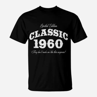 Gift For 60 Year Old Vintage Classic Car 1960 60Th Birthday T-Shirt | Crazezy UK