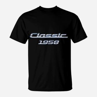 Gift For 62 Year Old Vintage Classic Car 1958 62Nd Birthday T-Shirt | Crazezy UK