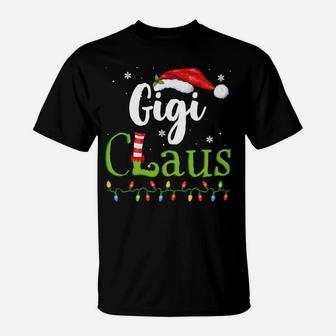Gigi Claus Funny Grandma Santa Pajamas Christmas Gift Idea T-Shirt | Crazezy CA