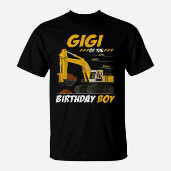 Gigi Of The Birthday Boy Construction Birthday Party T-Shirt | Crazezy CA