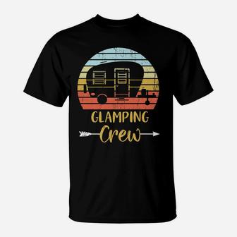 Glamping Crew Funny Matching Family Girls Camping Trip T-Shirt | Crazezy CA