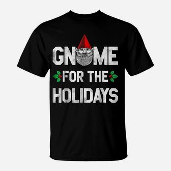 Gnome For The Holidays Mistletoe Graphic T-Shirt | Crazezy