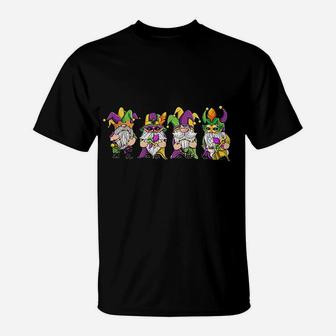 Gnomes Mardi Gras Funny Gnome T-Shirt - Thegiftio UK