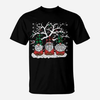 Gnomes Plaid Hat Christmas Garden Xmas Pajama Men Women Gift Sweatshirt T-Shirt | Crazezy AU