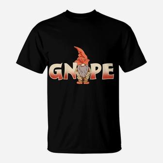 Gnope Gnome Pun Joke Funny Christmas Gnomes Cute Gift Raglan Baseball Tee T-Shirt | Crazezy AU
