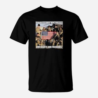 God Bless Those Who Protect Our Rights And Freedoms T-Shirt - Monsterry CA