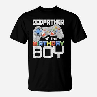 Godfather Of The Birthday Boy Matching Video Game Birthday T-Shirt | Crazezy AU