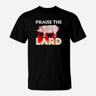 Godly Praise The Lard Bbq Holy Pig Premium T-Shirt - Thegiftio UK