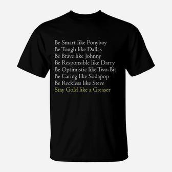 Gold Like A Greaser Classic Movie Book Graphic Novel T-Shirt | Crazezy UK