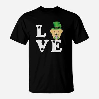 Golden Retriever Funny St Patricks Day Irish T-Shirt - Thegiftio UK