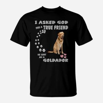 Golden Retriever Lab Dog Mom Dad Costume, Cute Goldador T-Shirt | Crazezy AU