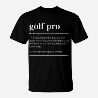 Golf Pro Definition Funny Noun Zip Hoodie T-Shirt | Crazezy DE
