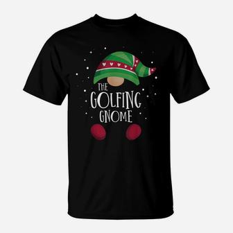 Golfing Gnome Family Matching Pajamas Christmas Gift T-Shirt | Crazezy DE