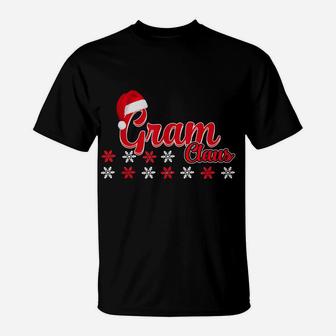Gram Claus Matching Family Christmas Pajamas Gifts T-Shirt | Crazezy CA
