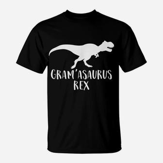 Gram'asaurus Rex Funny Grandma T-Rex Dinosaur Gift T-Shirt | Crazezy
