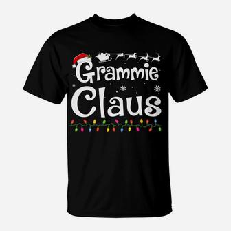 Grammie Claus Funny Grandma Santa Pajamas Christmas Gift T-Shirt | Crazezy DE