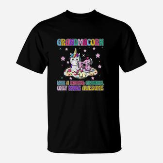 Grandmacorn Like A Normal Grandma Sewing Unicorn T-Shirt | Crazezy