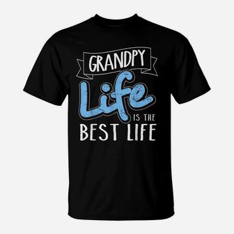 Grandpy Life Is The Best Life Matching Family T-Shirt | Crazezy