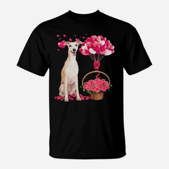 Greyhound Balloon Valentines Day T-Shirt - Monsterry DE