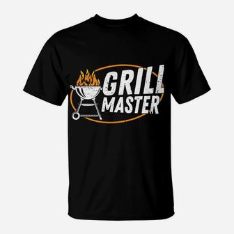 Grill Fans Funny Grill Master Griller Bbq Saying Retro T-Shirt | Crazezy CA