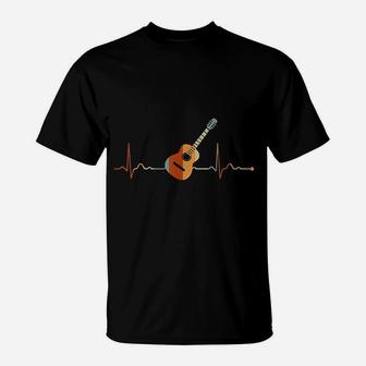 Guitar Heartbeat Guitarist T-Shirt | Crazezy