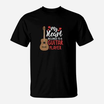 Guitar Player Clothing Musician For Him Her Valentine T-Shirt - Monsterry DE