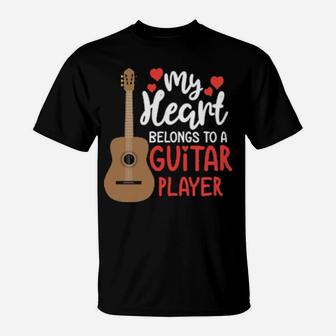 Guitar Player Clothing Musician For Him Her Valentine T-Shirt - Monsterry DE