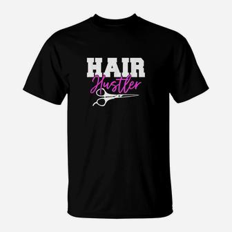 Hair Funny Hairstylist Scissor Barber Gift Idea T-Shirt | Crazezy DE