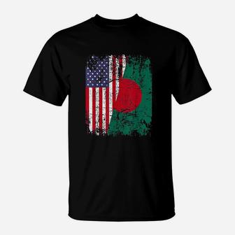 Half American Flag T-Shirt | Crazezy UK