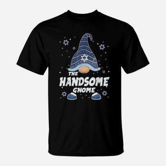 Handsome Gnome Hanukkah Family Matching Pajama T-Shirt - Monsterry