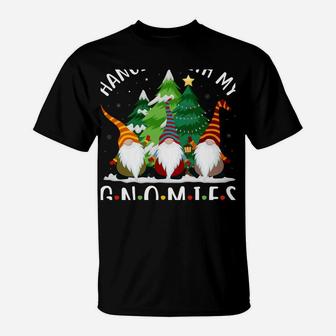 Hanging With My Gnomies Funny Gnome Friend Christmas Tree T-Shirt | Crazezy DE