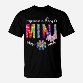 Happiness Is Being Mini Flower Tie Dye Mother's Day T-Shirt | Crazezy AU