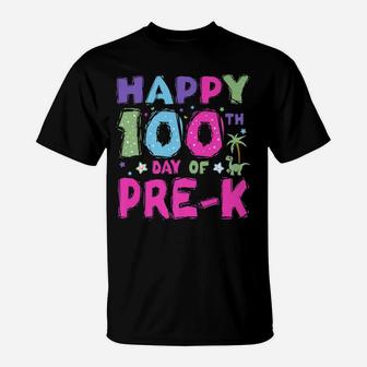 Happy 100Th Day Of Pre-K - 100 Days Of Pre-K T-Shirt | Crazezy UK