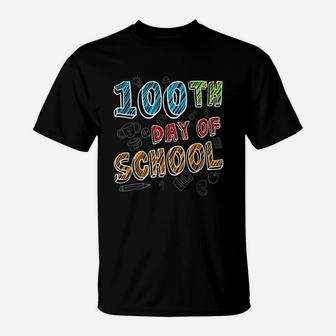 Happy 100th Day Of School For Kids And Teachers T-Shirt - Seseable