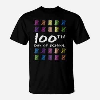 Happy 100Th Day Of School One Hundred Days Of School Design T-Shirt | Crazezy UK