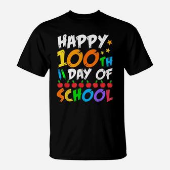 Happy 100Th Day Of School Shirt For Teacher & Kid T-Shirt | Crazezy UK