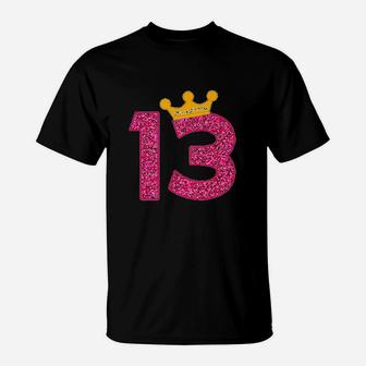 Happy Birthday Girls 13Th Party 13 Years Old Bday T-Shirt | Crazezy UK