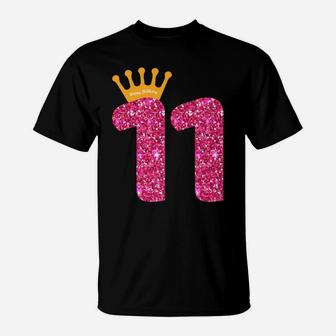 Happy Birthday Shirt, Girls 11Th Party 11 Years Old Bday T-Shirt | Crazezy DE