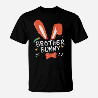 Happy Easter Day Brother Bunny Ears Costume Family Easter T-Shirt | Crazezy