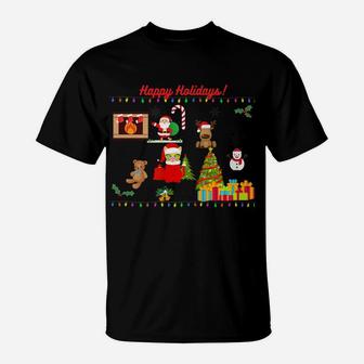 Happy Holidays Merry Christmas Shirt To Enjoy The Holidays T-Shirt | Crazezy DE