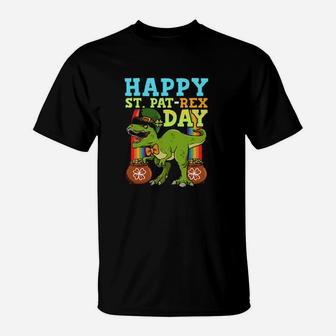 Happy St Patrex Day Dinosaur Trex St Patrick Day T-Shirt - Monsterry CA