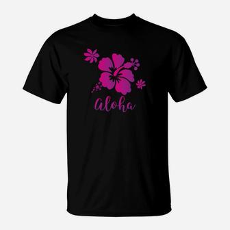 Hawaii Aloha Hibiscus Flower T-Shirt | Crazezy