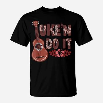 Hawaiian Ukulele Uke 'N Do It Flower T-Shirt | Crazezy AU