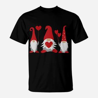 Heart Gnome Valentine's Day Couple Matching Boys Girls Kids Raglan Baseball Tee T-Shirt | Crazezy