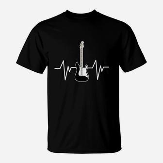 Heartbeat Bass Guitar T-Shirt | Crazezy CA